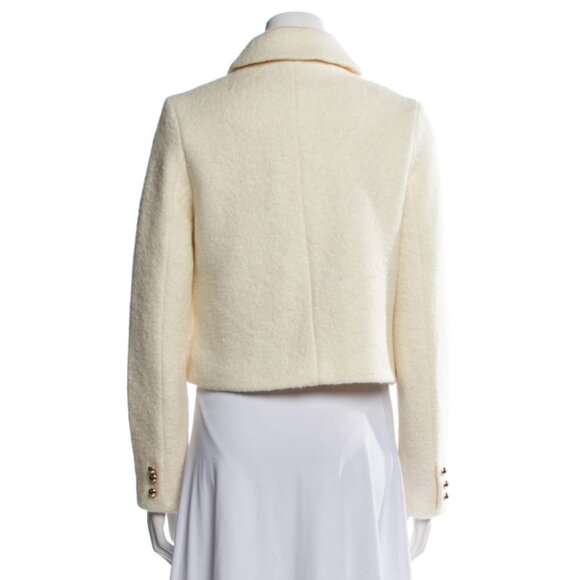 NWT Reformation Marin Wool-Blend Jacket - Cream - XS - Picture 6 of 7